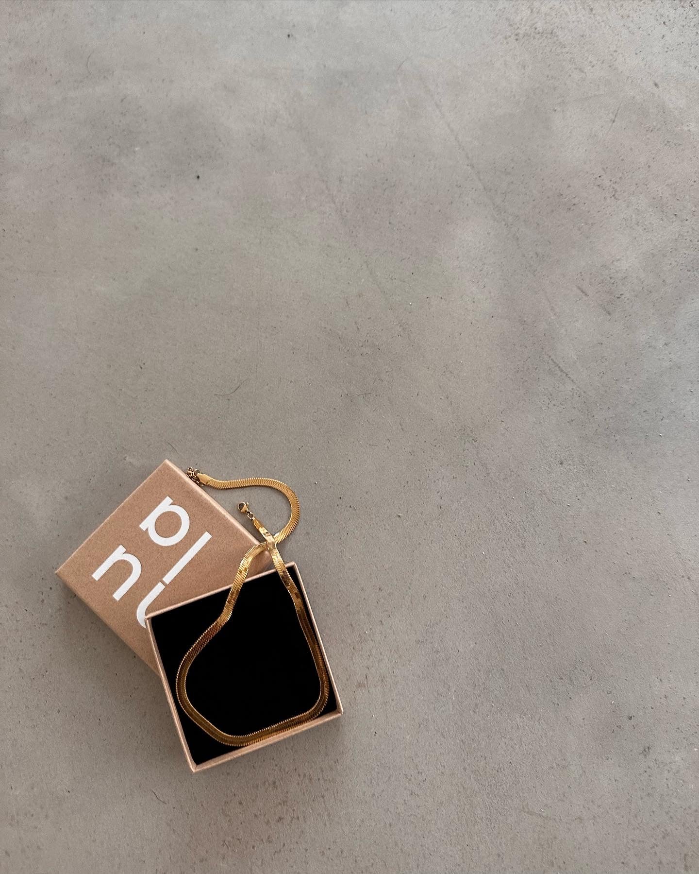 Nula Waterproof Gold Snake Chain Necklace