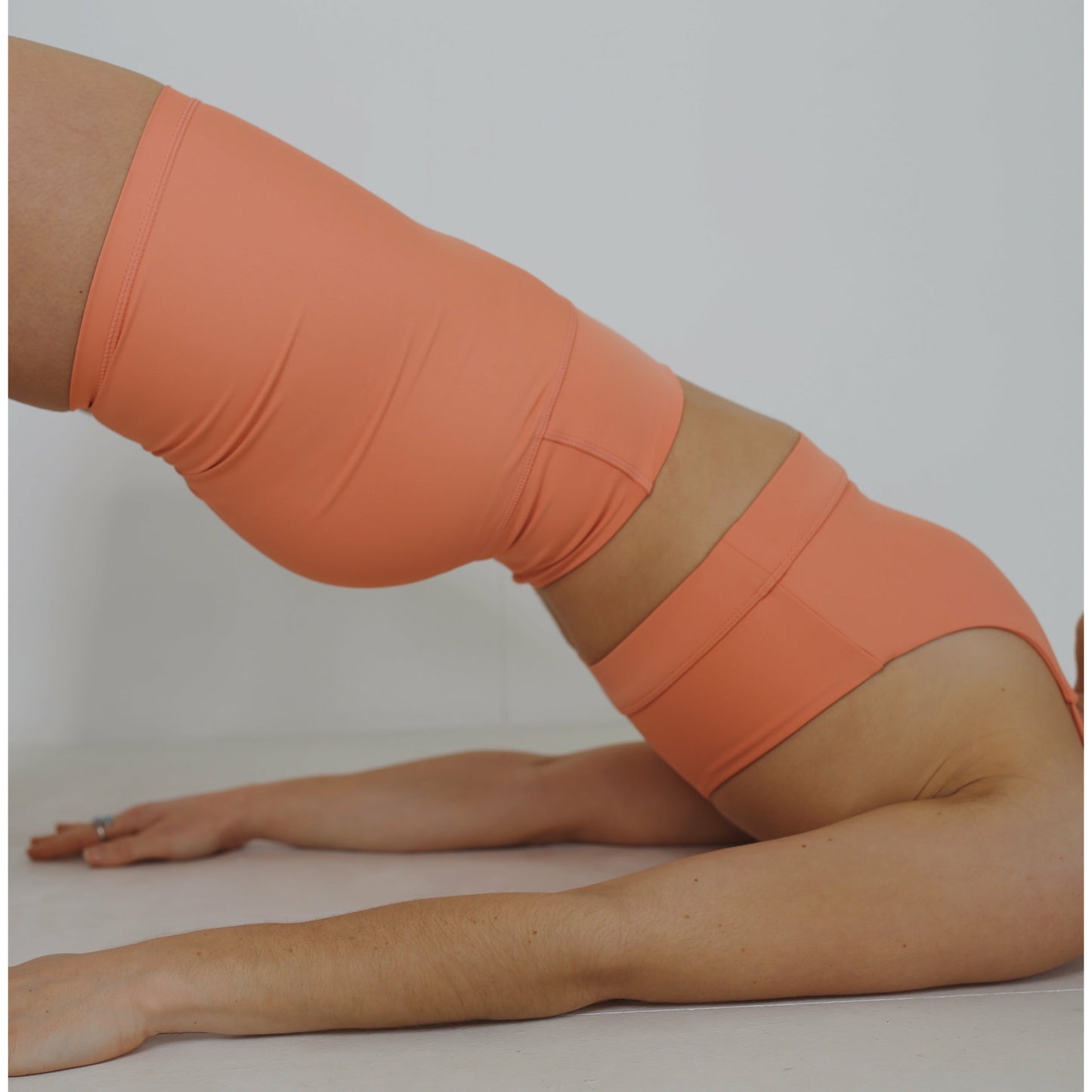 Peach Pink Biker Shorts